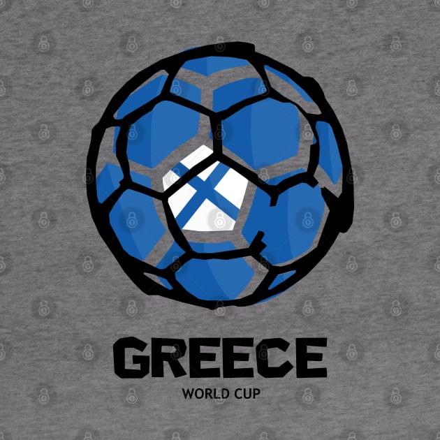 Greece Football Country Flag by KewaleeTee